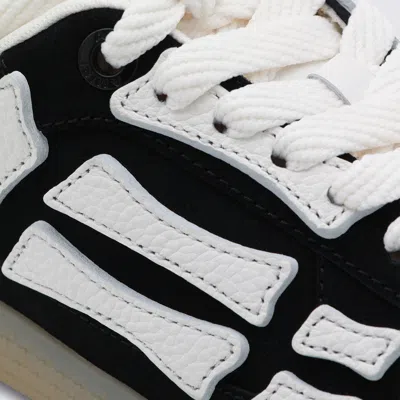 Amiri Low Profile Sneakers Featuring Contrast Panels In Black