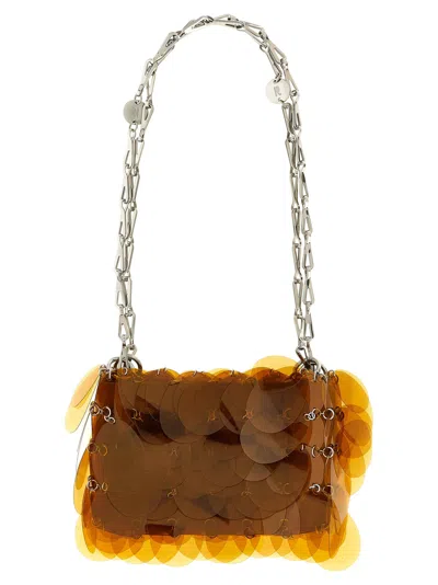 Rabanne Sparkle Shoulder Bags Orange In Pattern