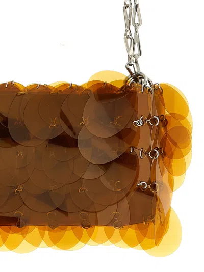 Rabanne Sparkle Shoulder Bags Orange In Pattern