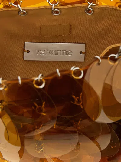 Rabanne Sparkle Shoulder Bags Orange In Pattern