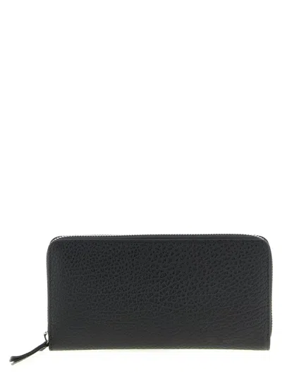 Maison Margiela Stitching Logo Wallet Wallets And Card Holders Black In Black