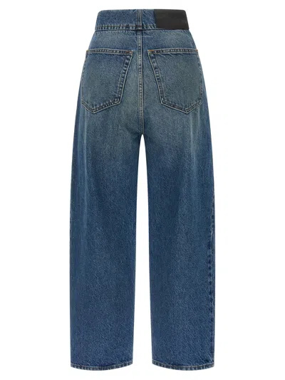 Mm6 Maison Margiela Mm6 By Maison Margiela Straight Leg Cropped Jeans In Blue