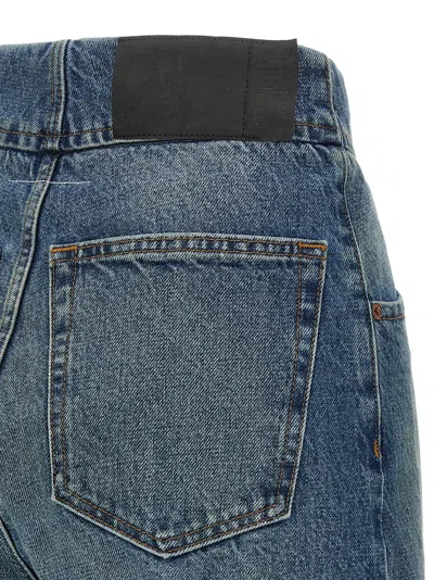 Mm6 Maison Margiela Mm6 By Maison Margiela Straight Leg Cropped Jeans In Blue