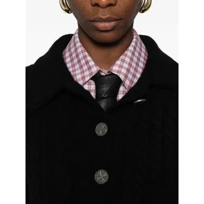 Enfants Riches Deprimes Long-sleeved Knitted Cardigan In Black