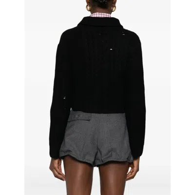 Enfants Riches Deprimes Long-sleeved Knitted Cardigan In Black