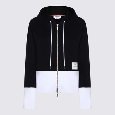 Thom Browne Sweaters Blue And Green In Black