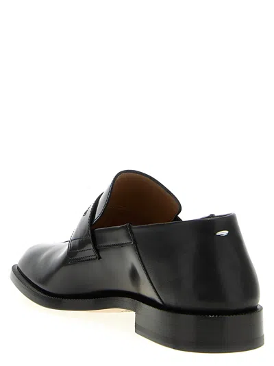 Maison Margiela 30mm Tabi County Leather Loafers In Black