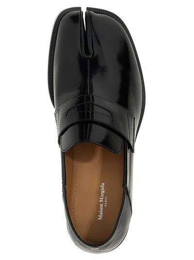 Maison Margiela 30mm Tabi County Leather Loafers In Black