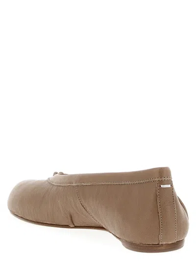 Maison Margiela Tabi New Flat Shoes Beige In Brown