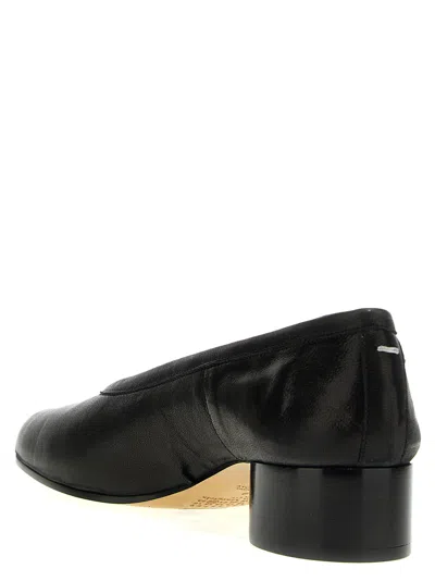 Maison Margiela Tabi Leather Split-toe Ballerina Pumps In Black