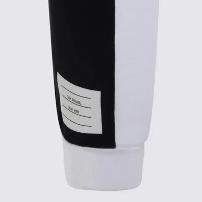 Thom Browne Trousers Blue And Green In Black