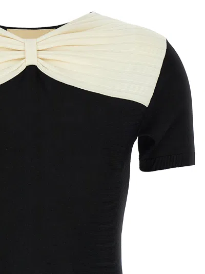 Valentino Garavani Bow Dress Dresses Black In Black