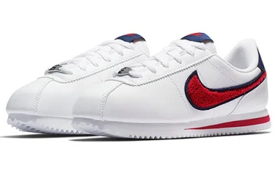 Nike (gs)  Cortez Basic Leather Se 'white' In Multi