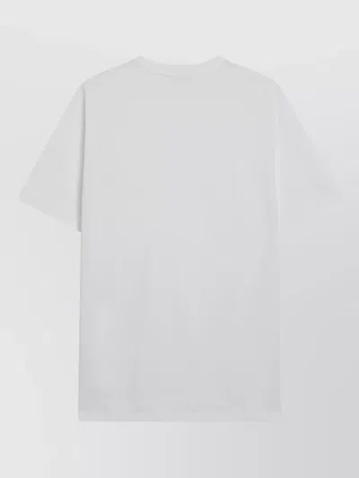 Givenchy Men White Crew Neck T-shirt With Logo On Front And Back In Cotton Man In White