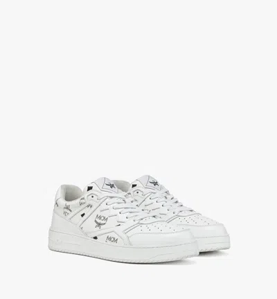 Mcm Neo Terrain Lo Sneakers In Visetos In Animal Print