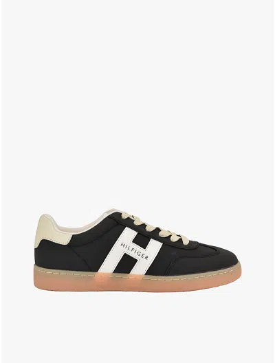 Tommy Hilfiger Hilfiger Logo Skater Sneaker In Black