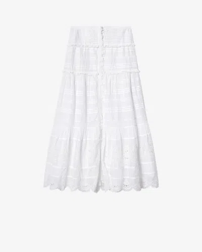 Isabel Marant Étoile Paoline Skirt In White