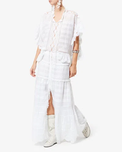 Isabel Marant Étoile Paoline Skirt In White