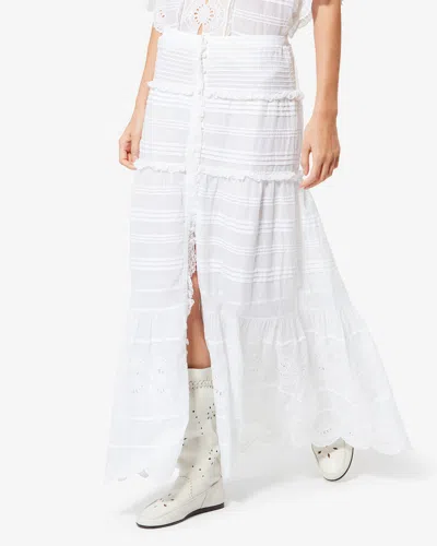 Isabel Marant Étoile Paoline Skirt In White