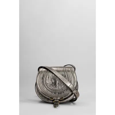 Chloé Chloe Marcie Shoulder Bag In Bronze Leather In Brown