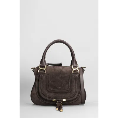 Chloé Chloe Mercie Shoulder Bag In Brown Suede In Brown