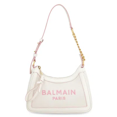 Balmain B-army Hobo Bag In Neutral