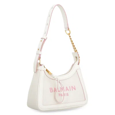 Balmain B-army Hobo Bag In Neutral