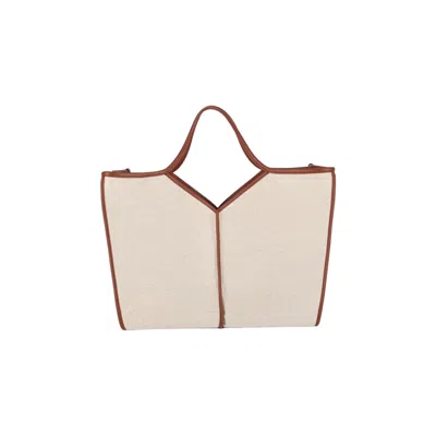 Hereu Calella Squared Tote Bag In Sand
