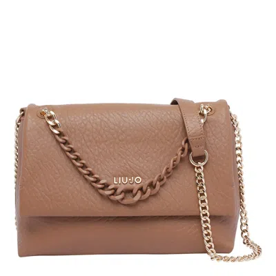 Liu •jo Crossbody Bag With Chain And Flap In Brown