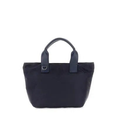 Orciani Logo-patch Shoulder Bag In Blue