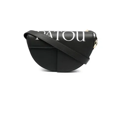 Patou Black Leather Handbag In Black