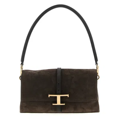 Tod's Tods T Timeless Mini Shoulder Bag In Brown