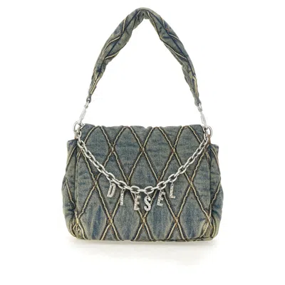 Diesel Charm-d Shoulder Bag In Blue