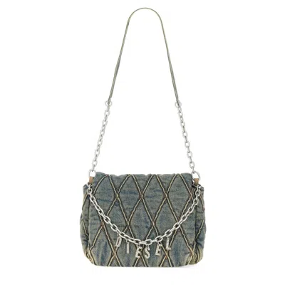 Diesel Charm-d Shoulder Bag In Blue