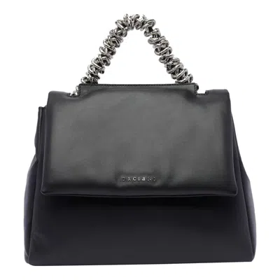 Orciani Medium Sveva Handbag In Black