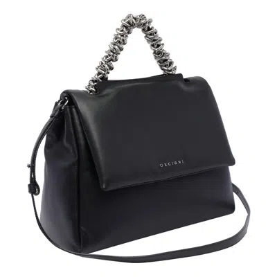 Orciani Medium Sveva Handbag In Black