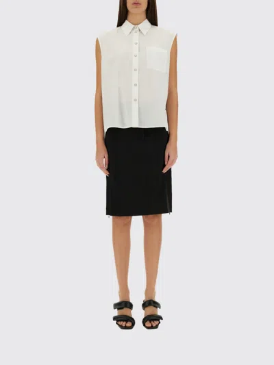 Helmut Lang Apex Tail Shirt In White