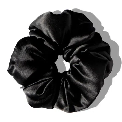 Drowsy Pillow Scrunchie Black Jade In Black