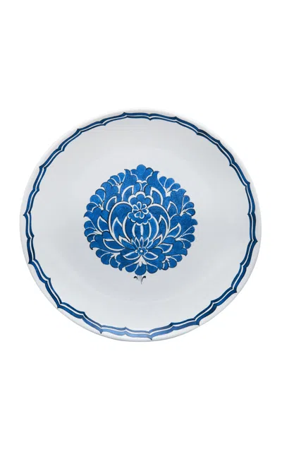 The Levant Shop The Lotus Dessert Plate; Blue In Blue