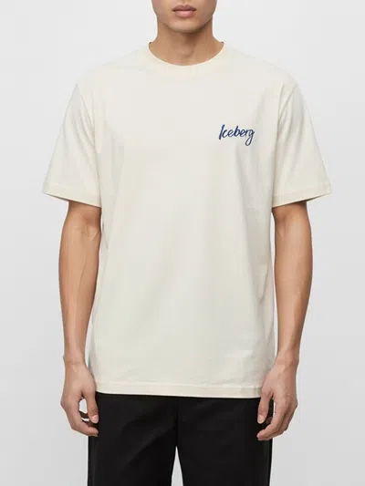 Iceberg T Shirts White In White