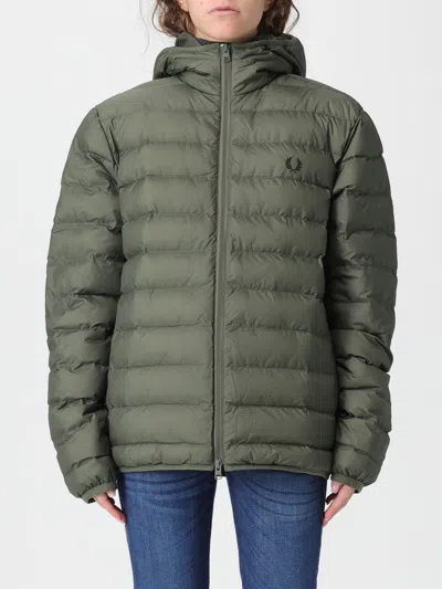 Fred Perry Jacket  Woman Color Green In Green