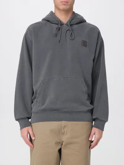 Carhartt Wip Dark Grey Cotton Hooded Vista Sweat In Gray