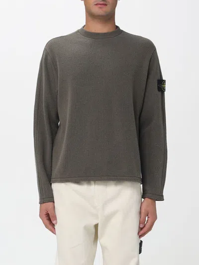 Stone Island Sweatshirt  Men Color Green In Gray