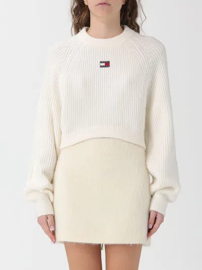 Tommy Jeans Sweater  Woman Color White In White