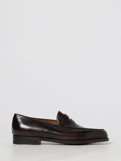 John Lobb Loafers  Men Color Brown In Animal Print