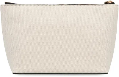 Givenchy Small Pouch In Fabric With Bow In White