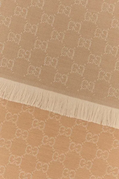 Gucci Women Embroidered Wool Scarf In Multi