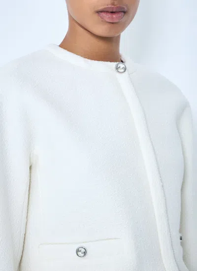 Gucci Women Wool-blend Boucle Jacket In White