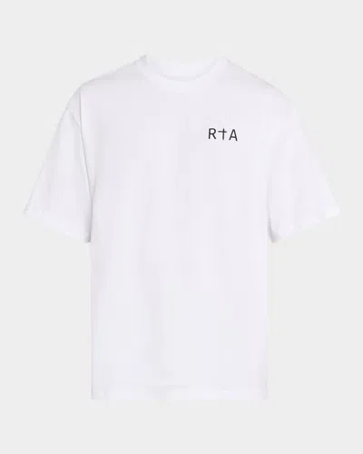 Rta Colin Oversize Logo Graphic T-shirt In White