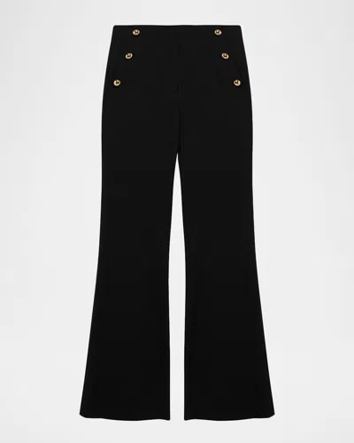 Simkhai Robin Button-embellishment Trousers In Black